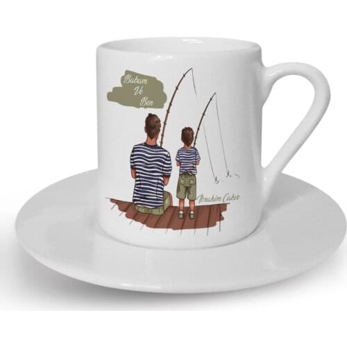 Personalized Fathers Day Themed Turkish coffee Cup 26-532