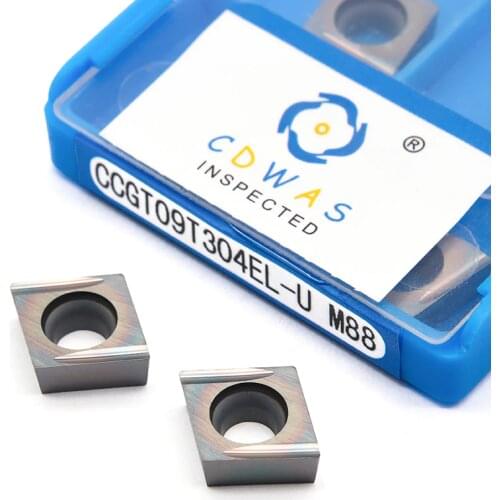 10pcs CCGT09T304 EL U M88 High Quality Carbide Inserts Internal Turning Tool CNC Lathe Cutter Tools CCGT 09T304 Colorful Blades