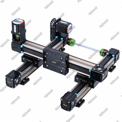 Mjunit synchronous belt slide guide linear module motor actuator with gantry XY axis glue dispensing platform for automatic