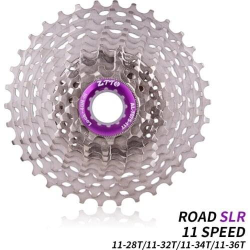 ZTTO Road Bike 11 Speed SLR Cassette Bicycle 11S 11-28/32T/34T/36T Freewheel 11V Cycling K7 UltraLight CNC Gravel Bike Sprocket