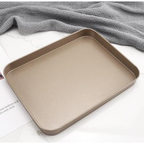 10 Inch Rectangle Bakeware Pan Carbon Steel Black Golden Toast Bread Mold Non-Stick Cake Tray Kitchen DIY Baking Tools