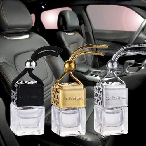 10 Pcs 8 Ml Car Hanging Air Freshener Empty Glass Bottle Perfume Rearview Mirror Ornament Car-styling Essential Oils Fragrance