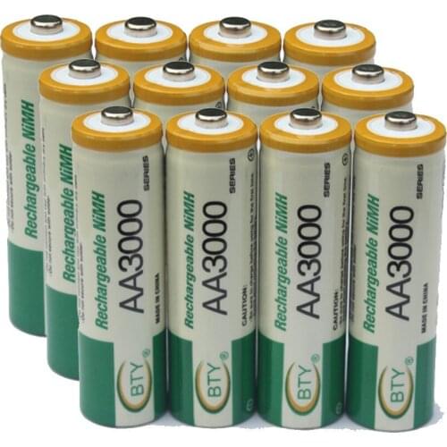 12Pcs 1.2V Battery AA rechargeable NI-MH rechargeable batteries 2A battery 800MAH High quality original Battery for