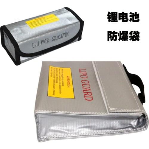 Airforth Lipo Battery Portable Fireproof Explosion-proof Safety Lipo Battery Bag Fire Resistant 185x75x60mm for RC Lipo Battery