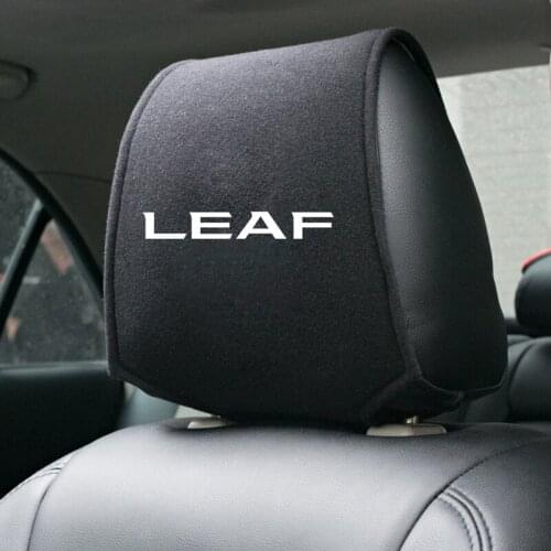 Interior accessories Universal Headrest Cover auto fit for Nissan Leaf Qashqai j10 j11 x Trail t32 t31 Tiida car styling