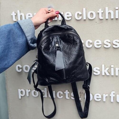 ANAWISHARE Women Leather Backpacks Small Daily Backpacks For Teenage Girls Mini Backpack Female Fashion Bags Mochila Feminina