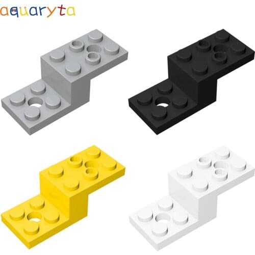 Aquaryta 20pcs Bracket 5x2x1 1/3 Building Blocks MOC Part Compatible with 11215 Educational DIY Assembles Particles Toy for Teen