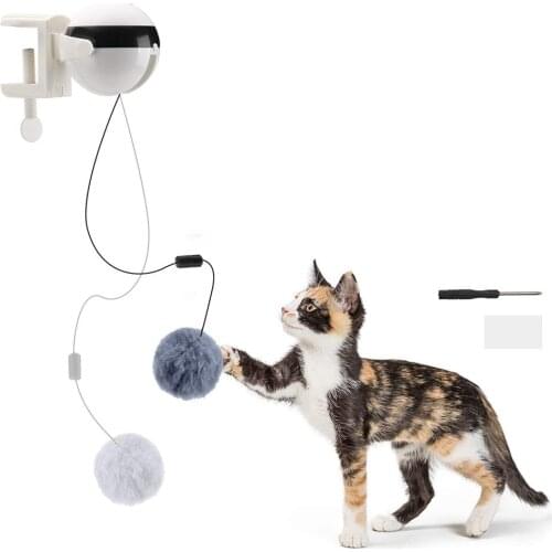 Electric Automatic Lifting Motion Cat Toy Interactive Puzzle Smart Pet Cat Teaser Ball Pet Supply Lifting Toys