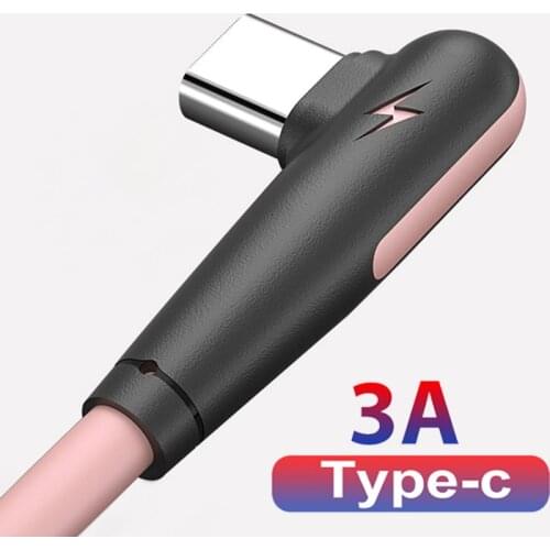 3A USB Type C Cable Fast Charger Charging Soft Silicone Data Cord For Huawei Mate P40 P30 Xiaomi USB C Mobile Phone Charge Wire