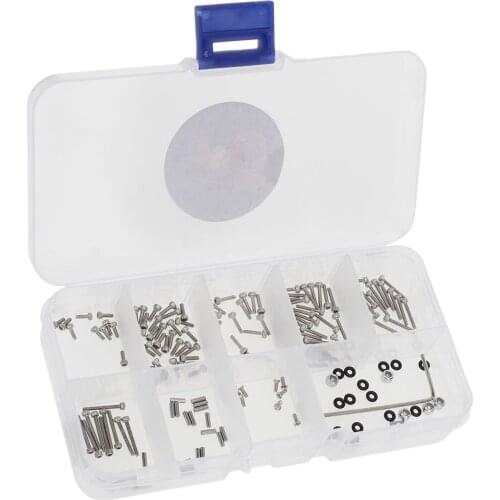 Metal Screws Nuts Pins Kit Fit for Axial SCX24 1/24 RC Crawler Car AXI00002