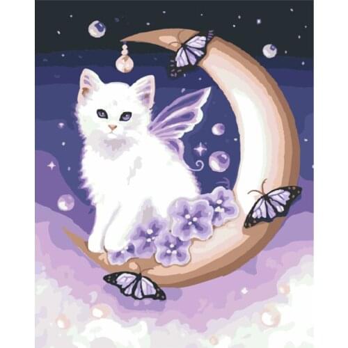 Love.Thanks Animal Diamond Paiting Cat Diamond Art Painting Cross Stitch Kits EmbroideryDiamond Painting Full Drill New Arrivals