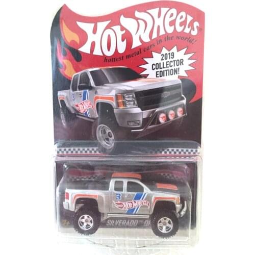 Hot Wheels Car 2019 Red Line Club CHEVY SILVERADO Collector Edition Metal Diecast Model Cars Kids Toys Gift