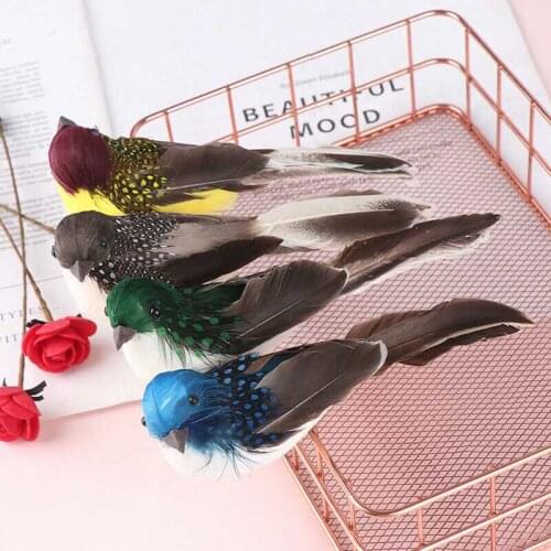 Mini fake birds Garden artificial feather foam doves decors.ornament wedding