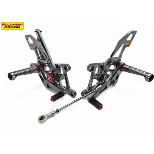 Motorcycle Rearset Footpegs Full Rev Racing For HONDA CBR250RR 2010-2014 REARSETS SILVER