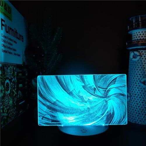 Naruto Kamui 3D Led Kakashi Obito Night Lights Shippuden Decor Home Anime Akatsuki Colorful Lighting Collection Lampara Juguetes
