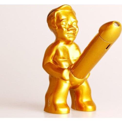 Unusual Cigarette Accessories Butane Gas Lighters Old Man Shape Novelty Windproof Lighter NO GAS Gadgets For Men Gift