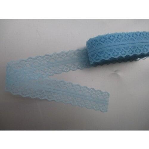 New listing 10 yards / 3 cm wide sky blue lace ribbon lace embroidery lace DIY craft