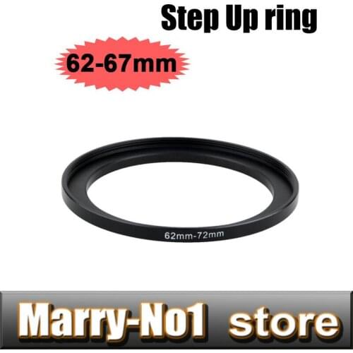 Wolesale 100pcs 62-67MM 62 to 67MM Metal Step Up Rings Lens Adapter Free shipping +Tracking Number