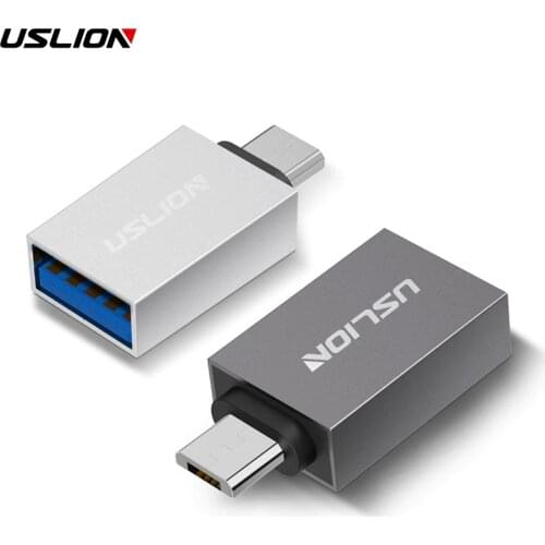 USLION USB Type C to USB 3.0 Type-C Adapter OTG Mciro Cable Converters for Samsung S10 S9 S8 for Macbook USB C OTG Adapter