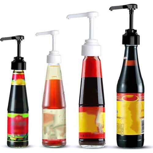 Plastic Press Nozzle Food Grade Operated Pump Head Spray Oil Bottle Stopper Vinegar Dispenser Kitchen Tools
