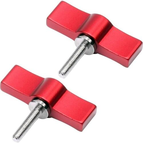 Adjustable T Shape Screw Handle Set 4/5/6mm Rail Rod Slider Clamp Locking Screw Wrench Clamp Adapter Photography Accessories