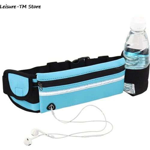 Adjustable Waterproof Running Waist Bag Fitness Belt Pack Mobile Phone Holder Jogging Outdoor Sports Water Bag For Men Women
