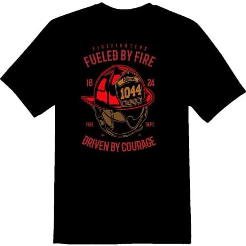Fueled By Fire driven by courage tee shirt black or white