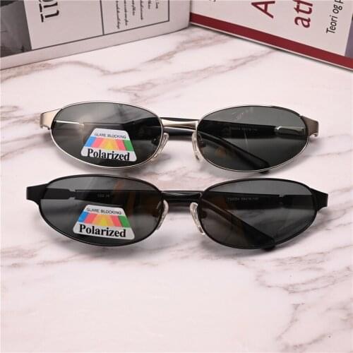 Rockjoy Oval Polarized Sunglasses Male Driving Fishing Glasses Men Narrow Lens Black Sun Glasses Steampunk Vintage Shades