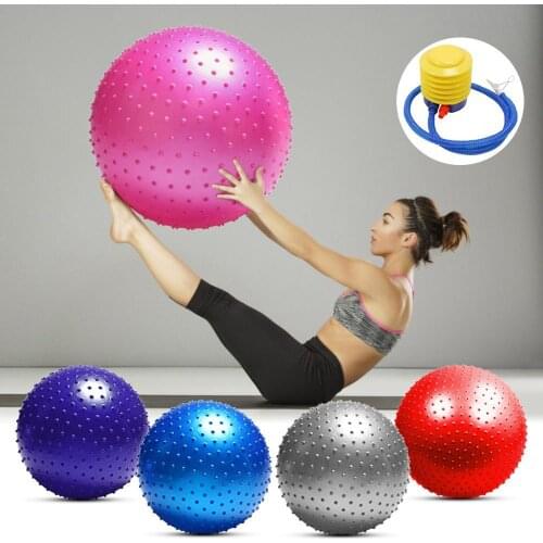 Sports Yoga Balls Pilates Fitness Balance Massage Training Workout Exercise Ball 75cm without Pump