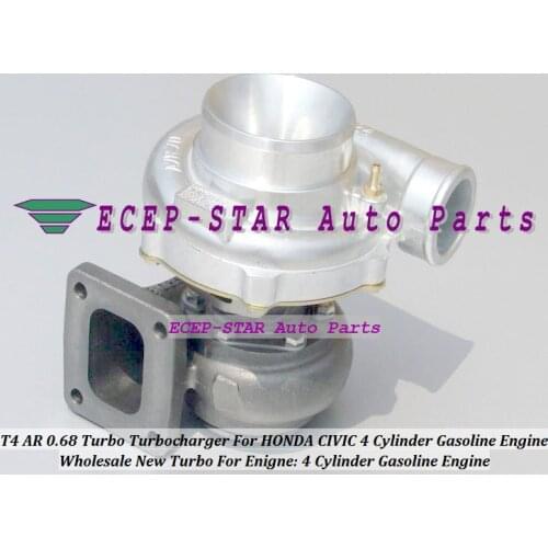 Universal Turbo T4 AR 0.68 Turbine Turbocharger For CIVIC For TOYOTA 4 Cylinder Gasoline Engine