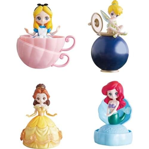 Princess Mermaid Snow White Action toys sets split ball doll girls Decoration Figures for kids gift