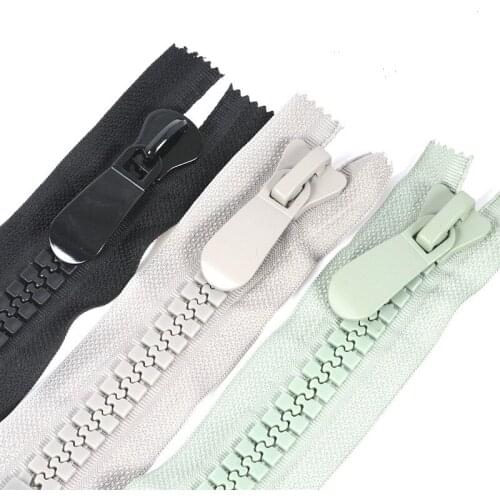 10 PCS/LOT OVERSIZE RESIN Zipper METAL SLIDER CLOSE END FOR COLLAR POCKET BAG PLUS SIZE Sewing Accessories