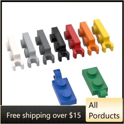 10PCS Assembles Particles 63868 1x2 One-Sided Splint Brick Building Blocks Parts DIY Assembly Educational Toy For Children Gift