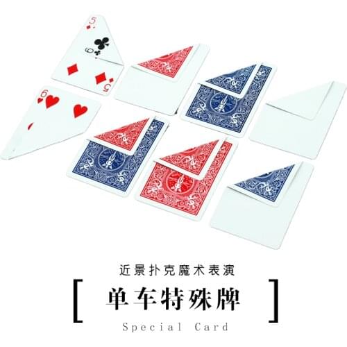 10 Pcs Magic Cards Special Gaff Cards Red/Blue, Double Face/Back/Blank, Face/Blank For Magician Magic Tricks Props gimmicks
