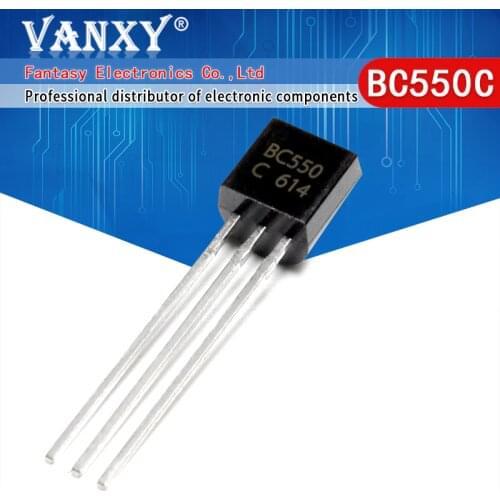 100PCS BC550C TO-92 BC550 TO92 550C new triode transistor