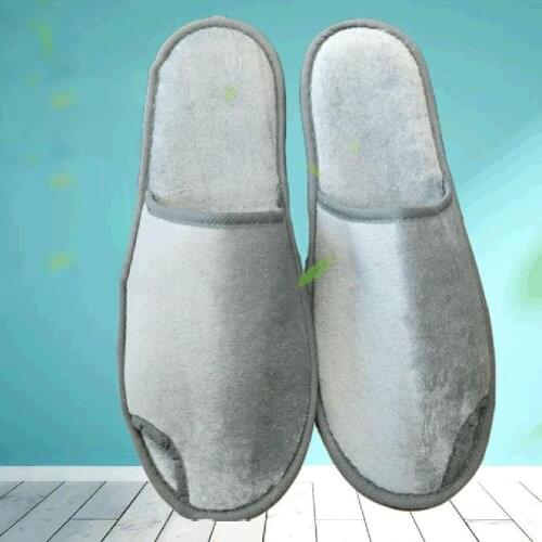 5 Pairs Disposable Portable Anti Skid Plush Slippers Beauty Salon Hotel Home Guest Shoes Household Merchandises