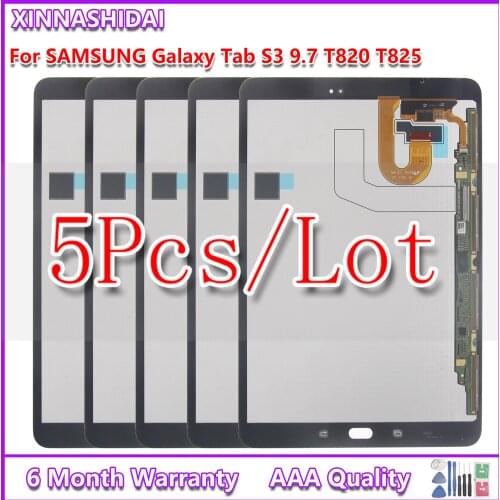 5pcs/ For Samsung GALAXY Tab S3 9.7 T820 T825 T827 LCD Display with Touch Screen Digitizer Sensors Full Assembly Panel