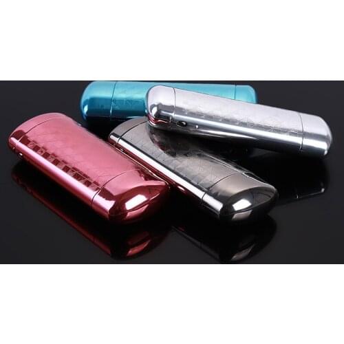 Aluminum Lattice Patterns Optical Glasses Box Solid Color Eyewear Case Push Portable Glasses Protective Box