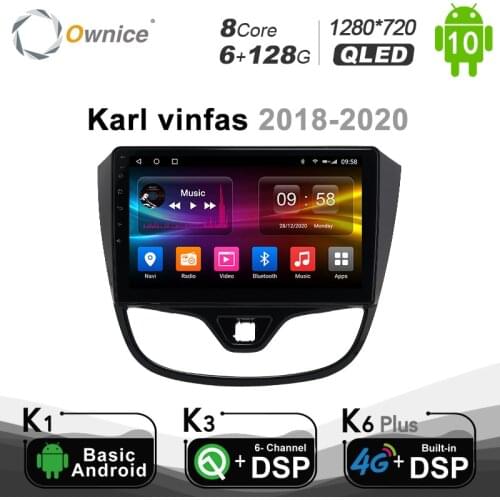 6G+128G Ownice Android 10.0 for Opel Karl vinfas 2018 - 2020 Car autoradio Multimedia Video Audio GPS Radio Head Unit 1280*720