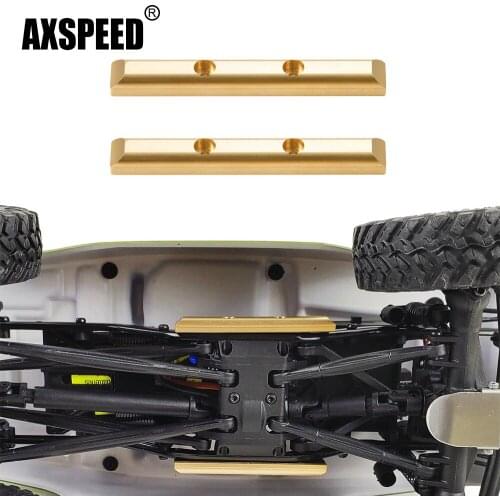 AXSPEED 2Pcs Brass Beam Boulder Bars for Axial SCX24 1:24 RC Rock Crawler Cars Upgrade Parts