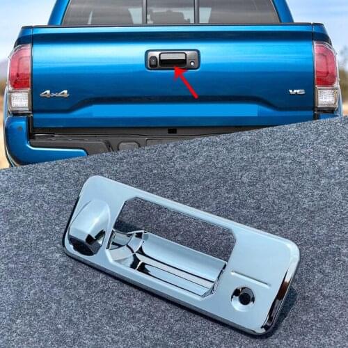 For Toyota Tacoma 2015 2016 2017 2018 2019 ABS Rear Trunk Door Handle Rear Back Handle Bowl Protector Cover Trim Car Accessories