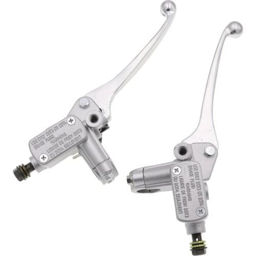 7/8" 22mm Left/Right Brake Pump Brake Master Cylinder Side With Mirror Thread for GY6 50 90cc 110cc 125cc ATV DIRT PIT BIKE