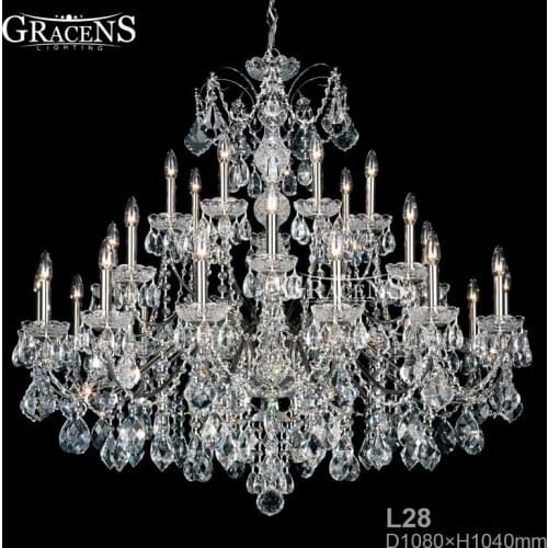 Crystal Chandelier Lamp Fashion Large Chandelier Modern Crystal Light Candle Home Lighting Living Room Restaraut Light Crystal