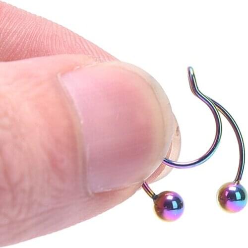 Fake Nose Alloy Clip Rings Lip Rings Studs Hoop Body Piercings Sexy Jewelry Women Men