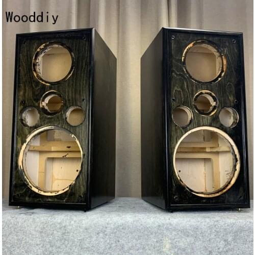 Wooddiy Customized 6.5/8/10/12 Inch Speaker Cabinet Empty Box Three-way Classic Style Speaker Shell One Pair Birch Plywood