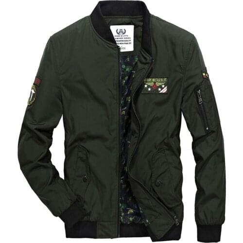 Fashion Epaulet Embroidered Bomber Jackets Mens Spring and Autumn Retro Casual Ziper Coats Youth Baseball Uniform Loose Outwear