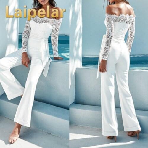 Laipelar Women Clubwear Playsuit Casual Long Sleeve Party Jumpsuit Romper Trousers Pants Fomal Party Clothes NEW Dropshipping