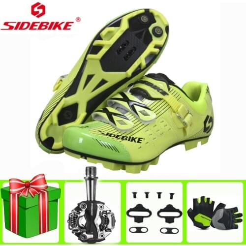Sidebike Men Cycling Shoes sapatilha ciclismo mtb add pedal set Mountain Bike Bicycle Cycle men Sneakers women Racing Shoes