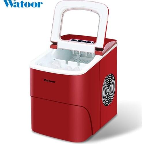 Small Household Automatic Cleaning Dormitory Mini Ice Maker 15kg Milk Tea Shop Round Ice Maker