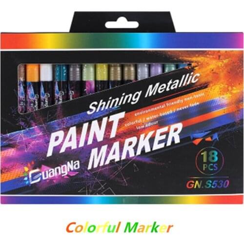 NEW GN Markers 6/12/18/24 Colors 0.7mm/2.0mm line width Color Sketch Art Marker Pen For Artist Manga Markers Art Supplies School